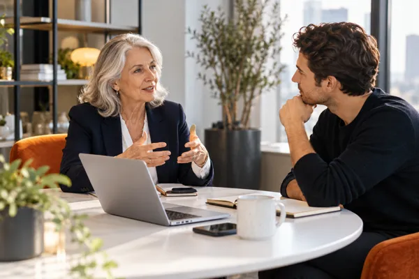 SEO coaching — illustrative scene